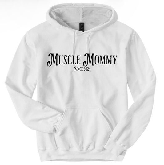 Muscle Mommy Hoodie front and back