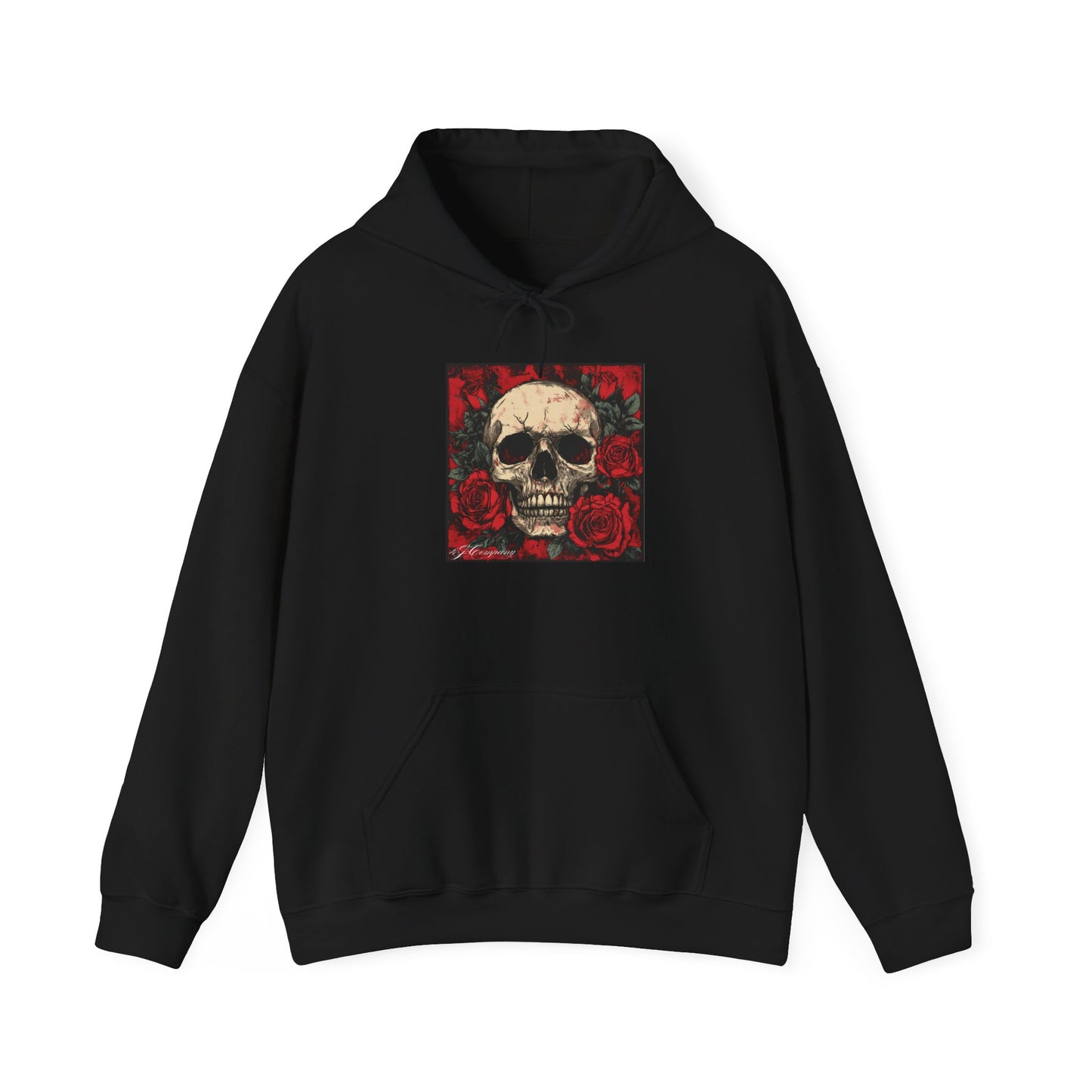 Skull with roses hoodie